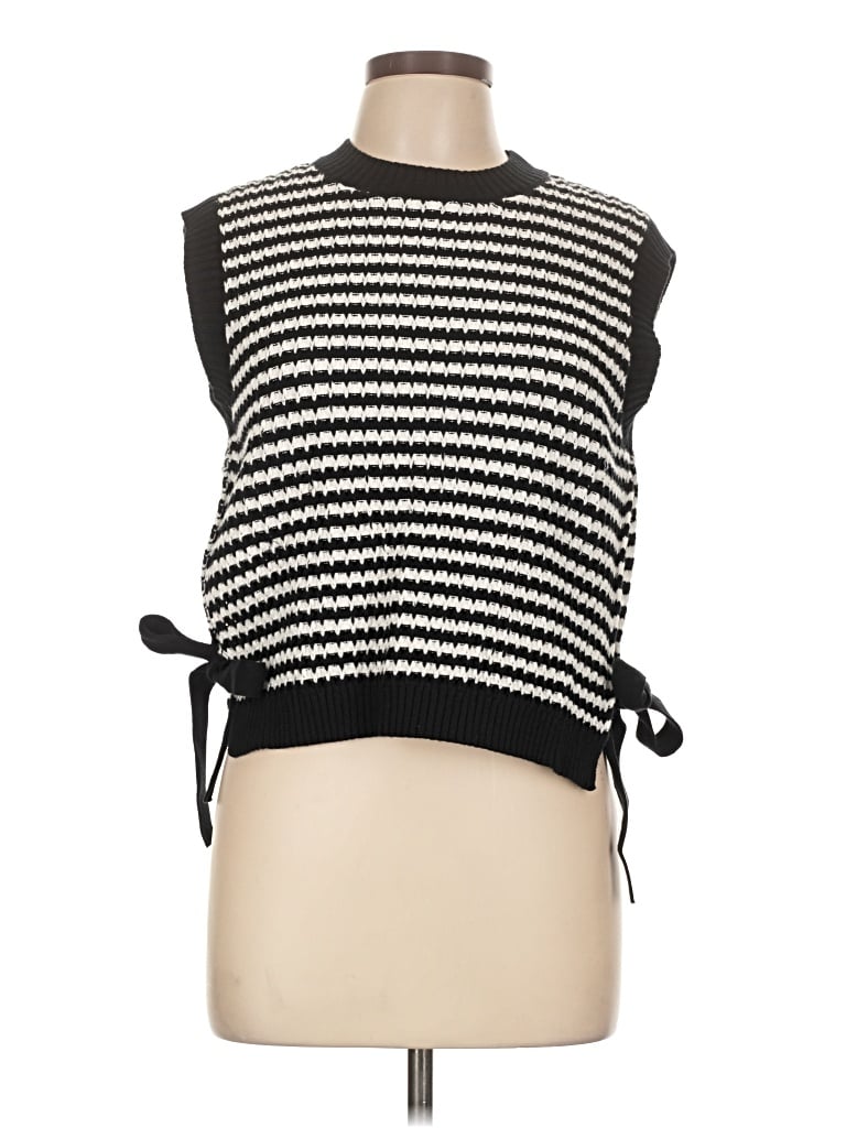Pre-owned Lucy Paris Sweater Vest In Black