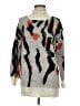 Sisters Animal Print Gray Pullover Sweater Size S - photo 1