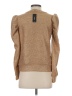 Express 100% Polyester Metallic Tan Pullover Sweater Size XS - photo 2
