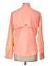 Columbia 100% Polyester Color Block Orange Long Sleeve Blouse Size L - photo 2