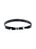 Brighton 100% Leather Silver Black Leather Belt Size 36 waist - photo 1