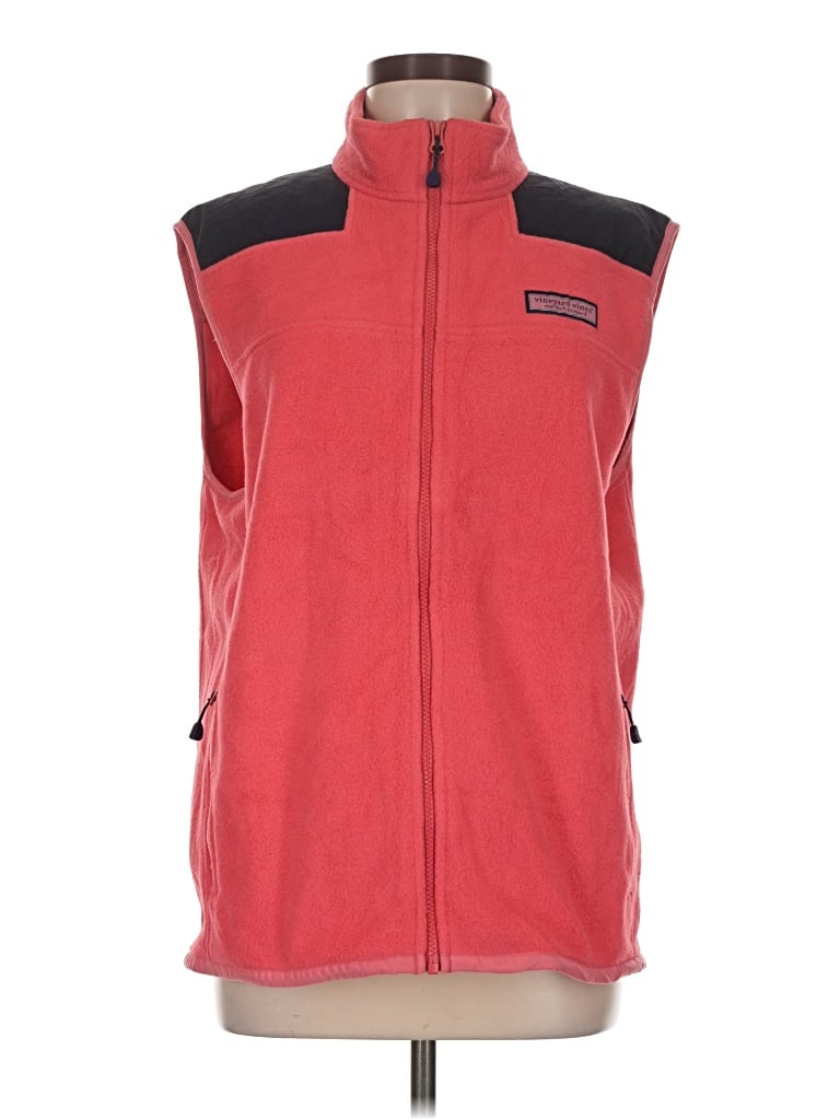 Pre-owned Vineyard Vines Fleece Jacket In Red