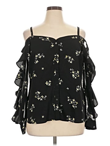 Bar III 3/4 Sleeve Blouse (view 1)