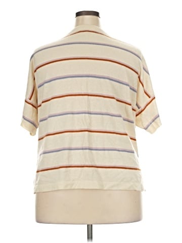 Madewell (Re)sponsible Weightless Cashmere Sweater Tee in Adler Stripe (view 2)