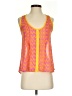 Kirra 100% Polyester Orange Sleeveless Blouse Size XS - photo 1
