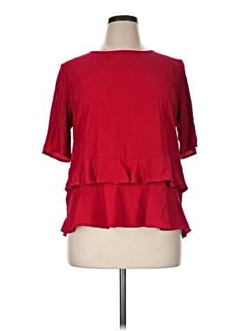Ann Taylor Short Sleeve Blouse (view 1)