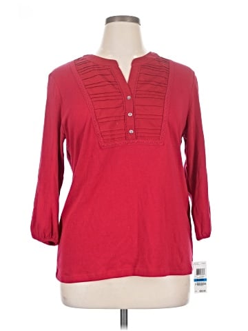 Karen Scott 3/4 Sleeve Top (view 1)