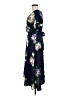 DKNY 100% Polyester Floral Black Cocktail Dress Size 8 - photo 5