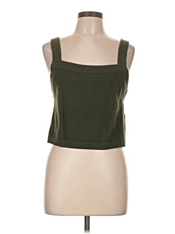 Madewell (Re)sourced Cashmere Carlyn Crop Sweater Tank (view 1)