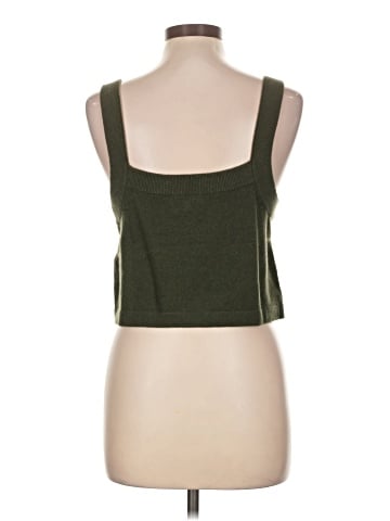 Madewell (Re)sourced Cashmere Carlyn Crop Sweater Tank (view 2)