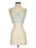 Altar'd State 100% Polyester Checkered-gingham Silver Sleeveless Top Size XS - photo 1