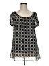 Style&Co 100% Polyester Black Short Sleeve Blouse Size 14 - photo 1