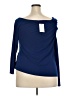 ELOQUII Blue 3/4 Sleeve Top Size 18 - 20 Plus - photo 2