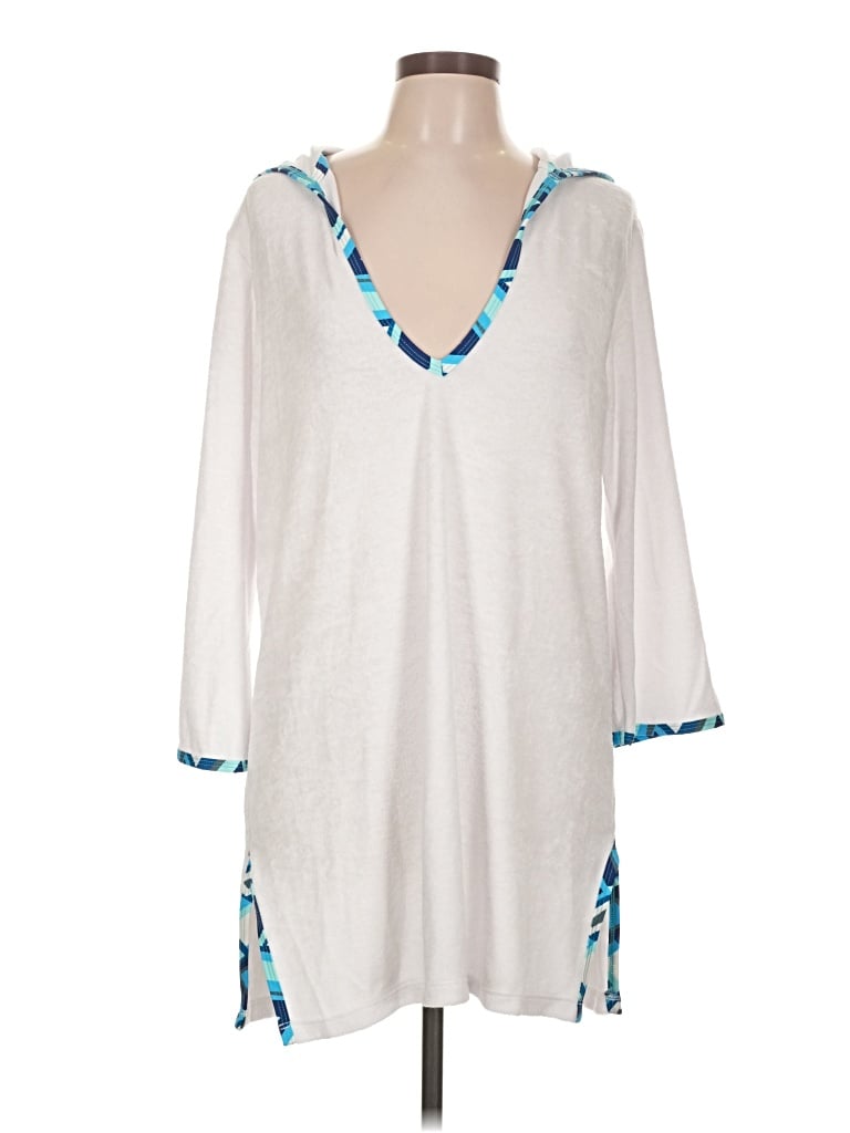 Helen Jon Poncho In White