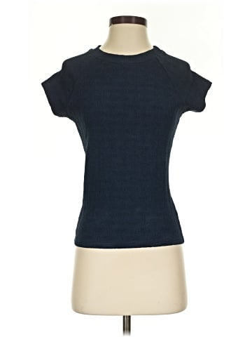 Blue Tassel Short Sleeve Top (view 1)