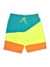 Lands' End Color Block Green Board Shorts Size XL (youth) - photo 1