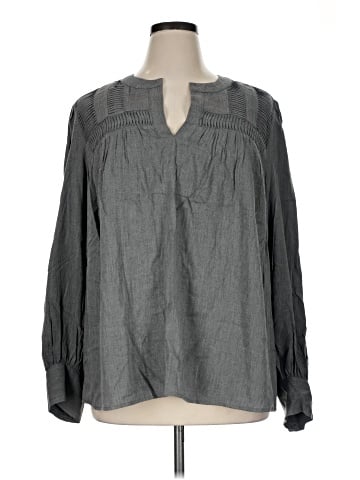 Lane Bryant Long Sleeve Blouse (view 1)