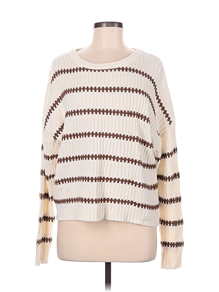 Pre-owned The Workshop Pullover Sweater In Ivory