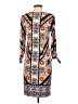 Chico's Print Blue Casual Dress Size S - photo 2