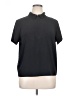 SPANX 100% Polyester Black Short Sleeve Top Size 1X - photo 1