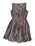 BB Dakota 100% Polyester Paisley Gray Purple Cocktail Dress Size 0 - photo 1