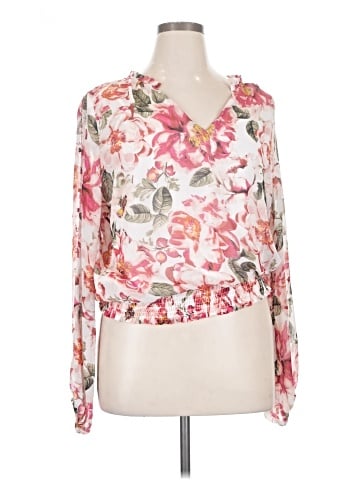 White House Black Market Long Sleeve Blouse (view 1)