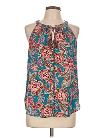 Rose + Olive Sleeveless Blouse (view 1)