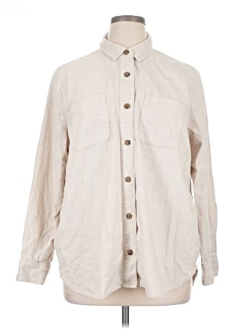 J.Crew Factory Store Long Sleeve Button-Down Shirt (view 1)