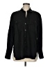 James Perse Solid Black Long Sleeve Button-Down Shirt Size Med (2) - photo 1