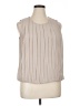 Calvin Klein 100% Polyester Tan Sleeveless Blouse Size XL - photo 1