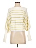 Elie Tahari Stripes Yellow Pullover Sweater Size S - photo 1