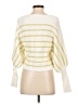 Elie Tahari Stripes Yellow Pullover Sweater Size S - photo 2