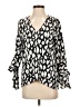 Vince Camuto 100% Polyester Black Long Sleeve Blouse Size XS - photo 1