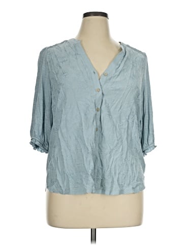 Democracy 3/4 Sleeve Blouse (view 1)