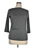 Three Dots Gray 3/4 Sleeve Top Size XL - photo 1