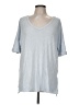 First Love Gray Short Sleeve Top Size M - photo 1