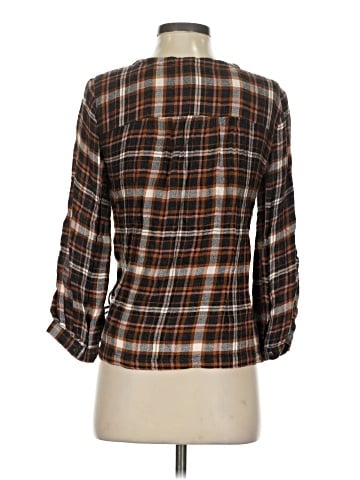 Madewell Plaid Gauze Double-Tie Wrap Top (view 2)