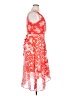 DKNY 100% Polyester Print Red Cocktail Dress Size 14 - photo 4