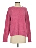 Pol 100% Polyester Solid Pink Pullover Sweater Size S - photo 1