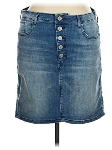 Express Denim Skirt (view 1)