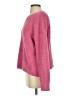 Pol 100% Polyester Solid Pink Pullover Sweater Size S - photo 5