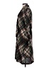 Connected Apparel Plaid Brown Casual Dress Size S - photo 5