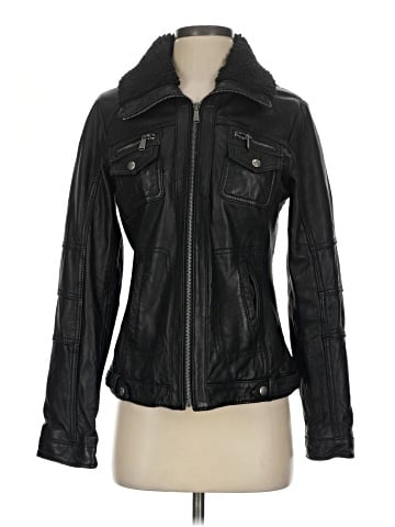 MICHAEL Michael Kors Leather Jacket (view 1)