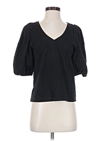 Madewell Puff-Sleeve V-Neck Tee (view 1)