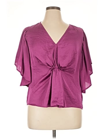 DKNY Short Sleeve Blouse (view 1)