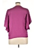 DKNY 100% Polyester Purple Short Sleeve Blouse Size XL - photo 2
