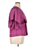 DKNY 100% Polyester Purple Short Sleeve Blouse Size XL - photo 4
