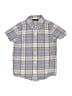 Janie and Jack Plaid Blue Short Sleeve Button-Down Shirt Size 5 - photo 1