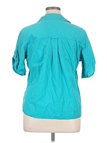 White Stag 3/4 Sleeve Button-Down Shirt (view 2)
