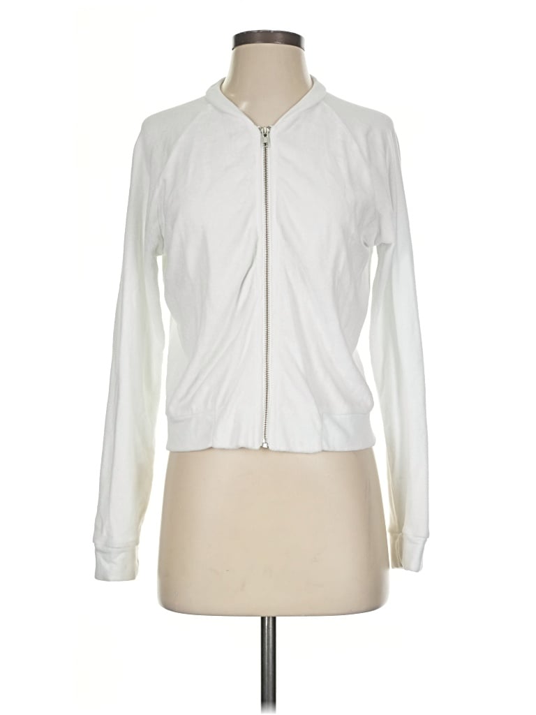Pre-owned Bobi Cardigan Sweater In White